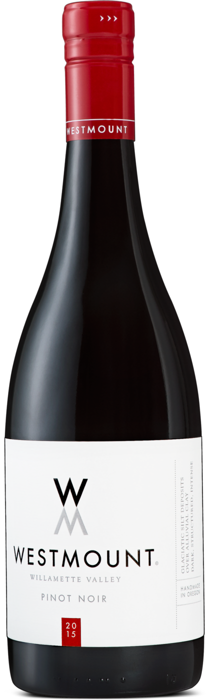 A bottle of Westmount Wine's Pinot Noir